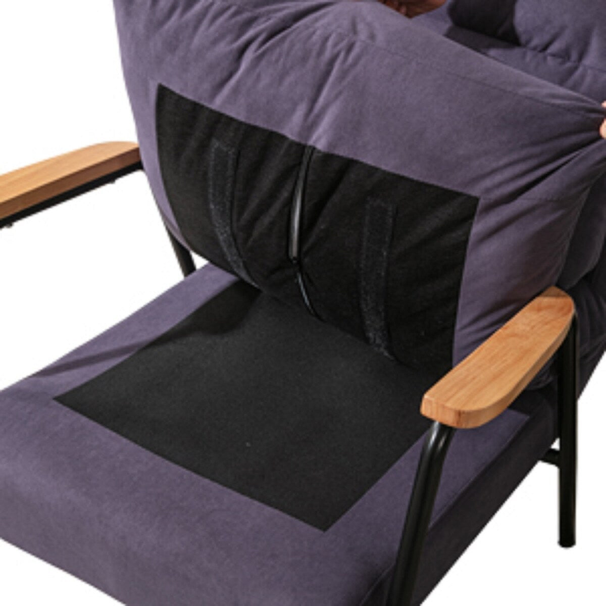 Overstuffed Accent Chair with Ottoman