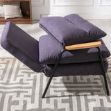 Overstuffed Accent Chair with Ottoman
