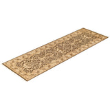 Overton Hand Knotted Wool Traditional Oriental Brown Runner