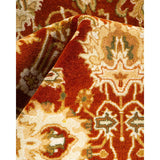Overton Hand Knotted Wool Traditional Oriental Orange Runner
