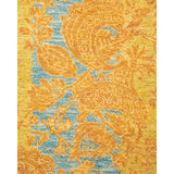 Overton Handknotted Wool Traditional Abstract Green Runner