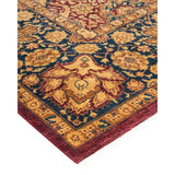 Overton Handknotted Wool Traditional Oriental Red Area Rug - 6' x 9'