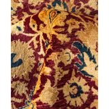 Overton Handknotted Wool Traditional Oriental Red Area Rug - 6' x 9'