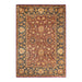 Overton Handknotted Wool Traditional Oriental Red Area Rug - 6' x 9'