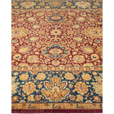 Overton Handknotted Wool Traditional Oriental Red Area Rug - 6' x 9'