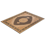 Overton Hand Knotted Wool Vintage Inspired Traditional Mogul Black Area Rug - 8 x 10