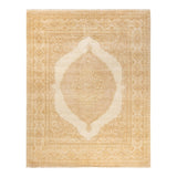 Overton Hand Knotted Wool Vintage Inspired Traditional Mogul Ivory Area Rug - 8 x 10