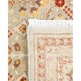 Overton Hand Knotted Wool Vintage Inspired Traditional Mogul Ivory Area Rug - 8 x 10