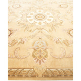Overton Hand Knotted Wool Vintage Inspired Traditional Mogul Ivory Area Rug - 8 x 10