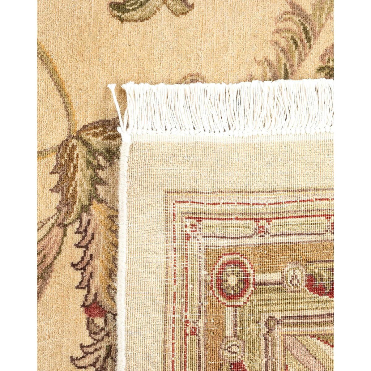 Overton Hand Knotted Wool Vintage Inspired Traditional Mogul Ivory Area Rug - 8 x 10