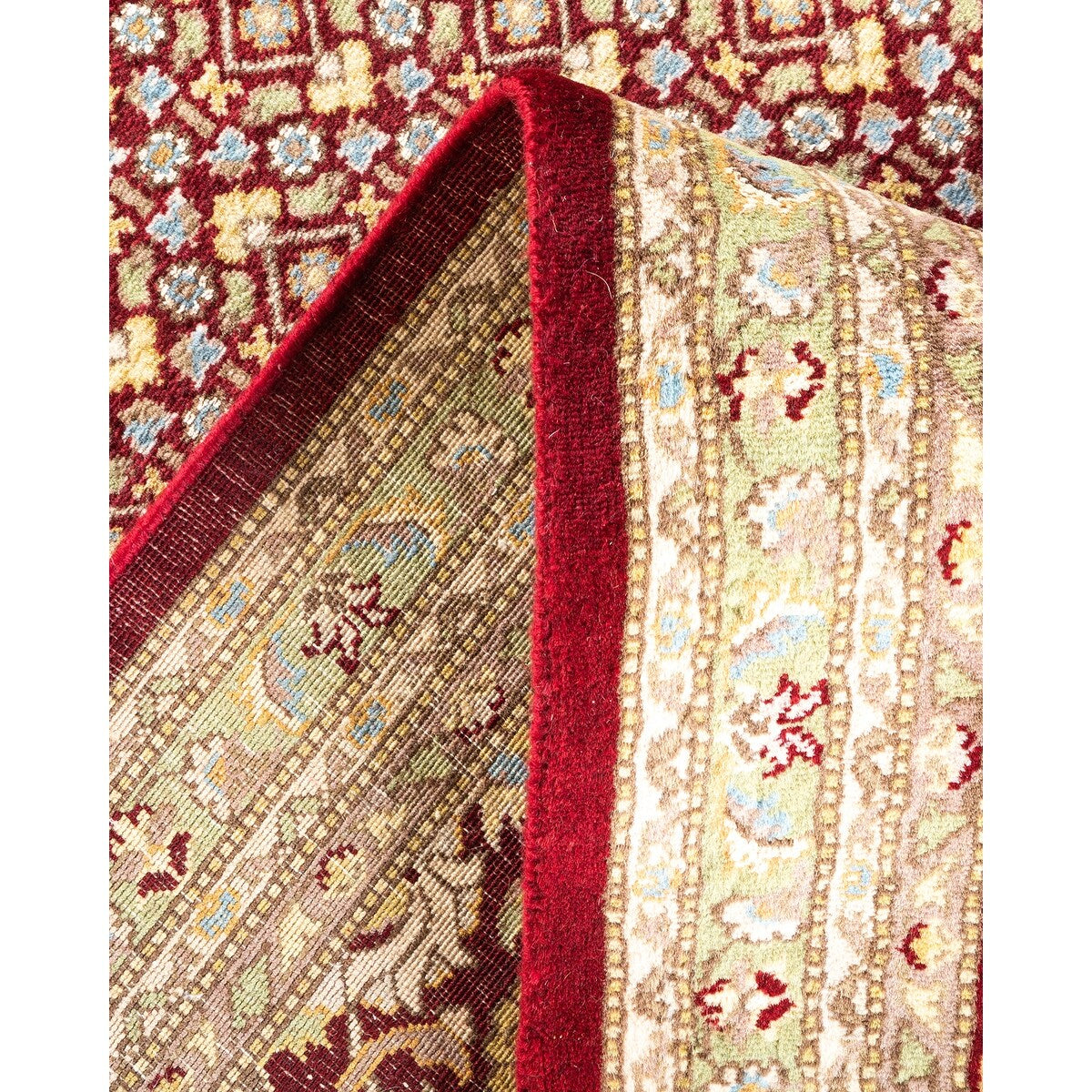 Overton Hand Knotted Wool Vintage Inspired Traditional Mogul Red Area Rug - 8 x 10