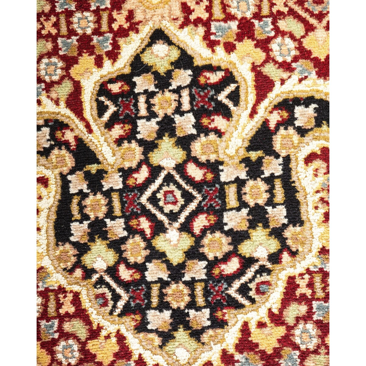 Overton Hand Knotted Wool Vintage Inspired Traditional Mogul Red Area Rug - 8 x 10