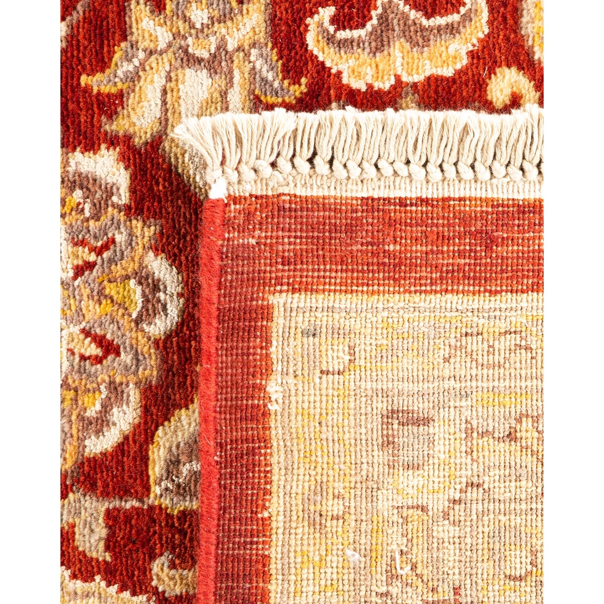 Overton Hand Knotted Wool Vintage Inspired Traditional Mogul Red Area Rug - 8 x 10