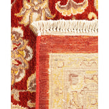Overton Hand Knotted Wool Vintage Inspired Traditional Mogul Red Area Rug - 8 x 10