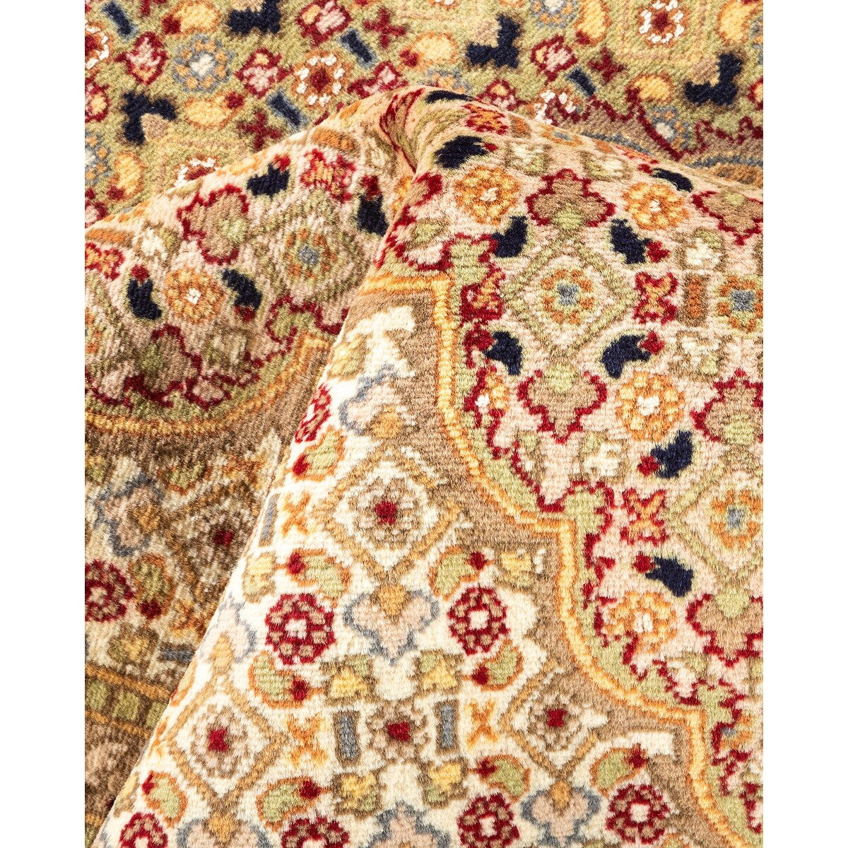 Overton Hand Knotted Wool Vintage Inspired Traditional Mogul Red Area Rug - 8 x 10