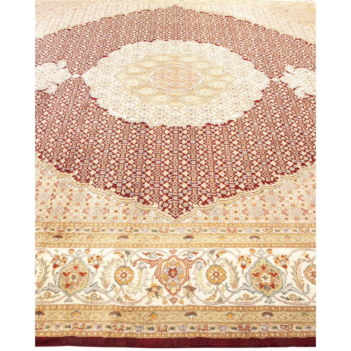 Overton Hand Knotted Wool Vintage Inspired Traditional Mogul Red Area Rug - 8 x 10