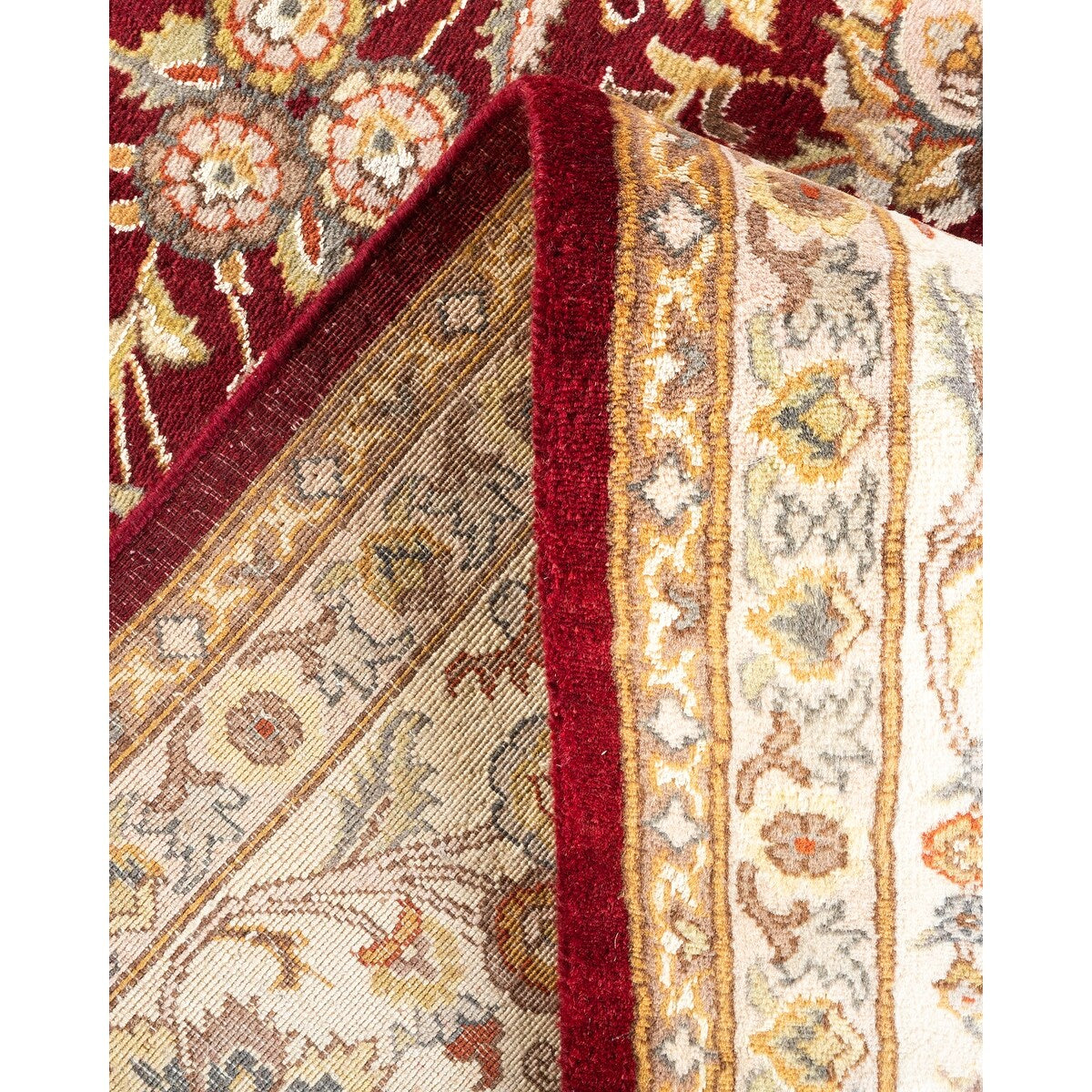 Overton Hand Knotted Wool Vintage Inspired Traditional Mogul Red Area Rug - 8 x 10