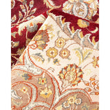 Overton Hand Knotted Wool Vintage Inspired Traditional Mogul Red Area Rug - 8 x 10