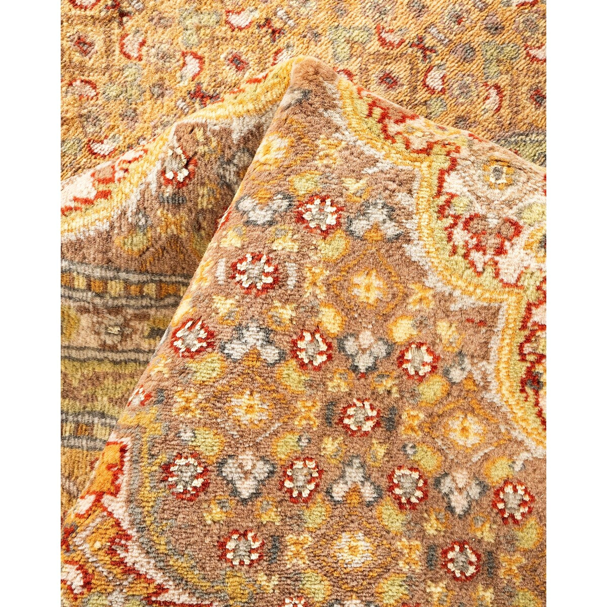 Overton Hand Knotted Wool Vintage Inspired Traditional Mogul Red Area Rug - 8 x 10