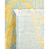 Overton Hand Knotted Wool Vintage Inspired Modern Contemporary Eclectic Light Blue Area Rug - 5' 1" x 7' 10"