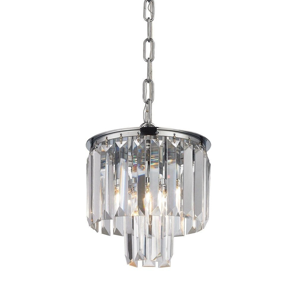 Overton Row - One Light Mini Pendant Polished Chrome Finish with