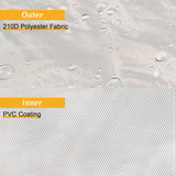 OVIOS Patio Furniture Sofa Chair Protective Cover
