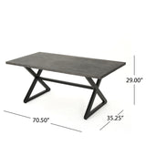 Owen Aluminum Wicker Outdoor 6-piece Dining Set by Christopher Knight Home