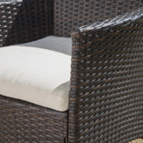 Owen Aluminum Wicker Outdoor 6-piece Dining Set by Christopher Knight Home