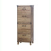 Oxford Farmhouse Rustic Oak 4-Drawer Lateral File