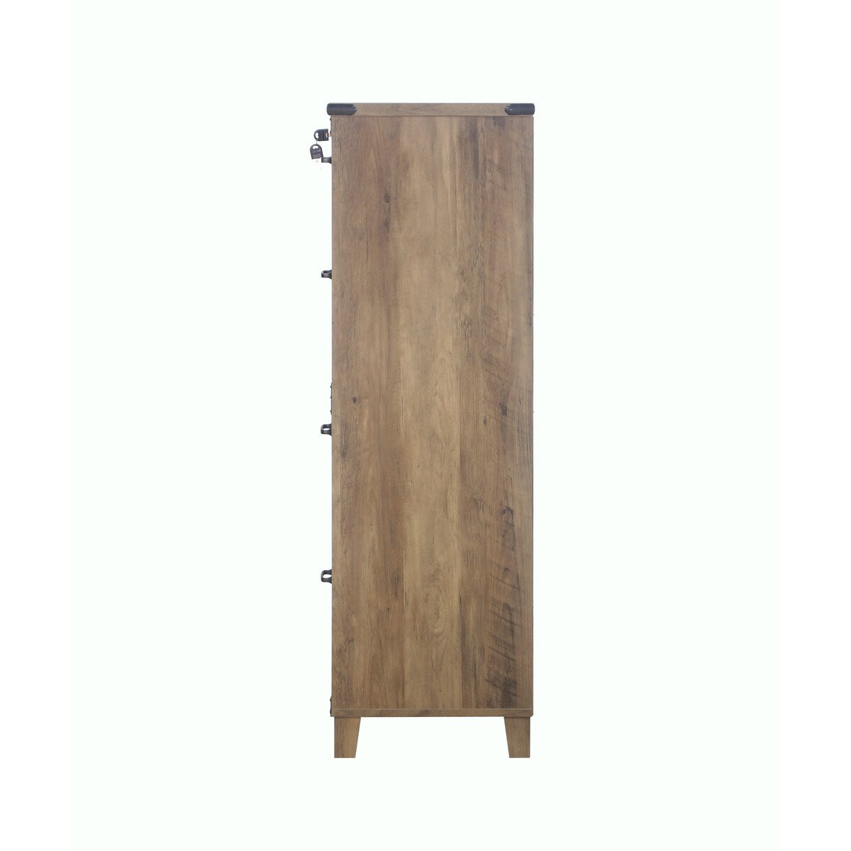 Oxford Farmhouse Rustic Oak 4-Drawer Lateral File