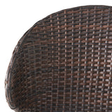 Oyster Bay Outdoor Wicker Counter Stool (Set of 4) by Christopher Knight Home