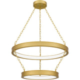Ozara Integrated LED Antique Brass Pendant Light