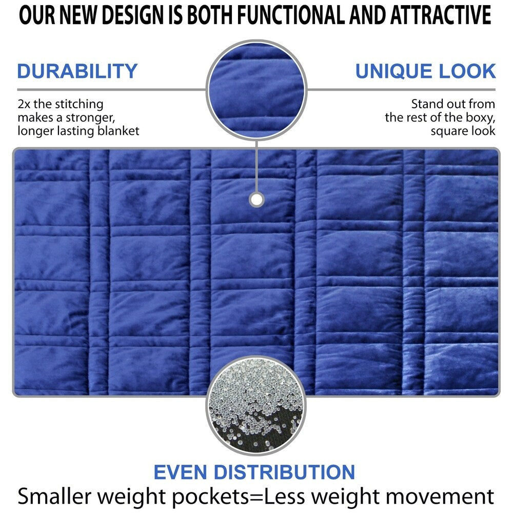 P&R Ultra Plush Minky Weighted Blanket