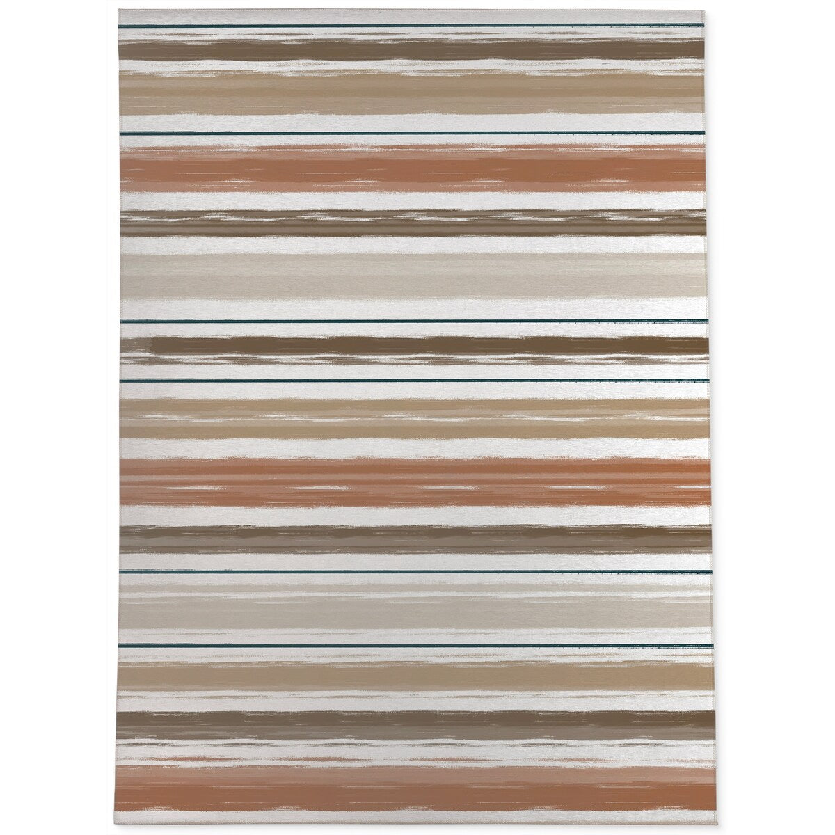 PAINTED STRIPES TERRACOTTA Outdoor Rug By Kavka Designs