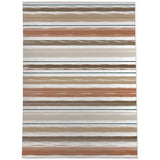 PAINTED STRIPES TERRACOTTA Outdoor Rug By Kavka Designs