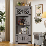 PAKASEPT 66" Farmhouse Corner Cabinet, 5 Tier Tall Corner Cabinet - N/A
