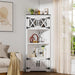 PAKASEPT 66" Farmhouse Corner Cabinet, 5 Tier Tall Corner Cabinet - N/A