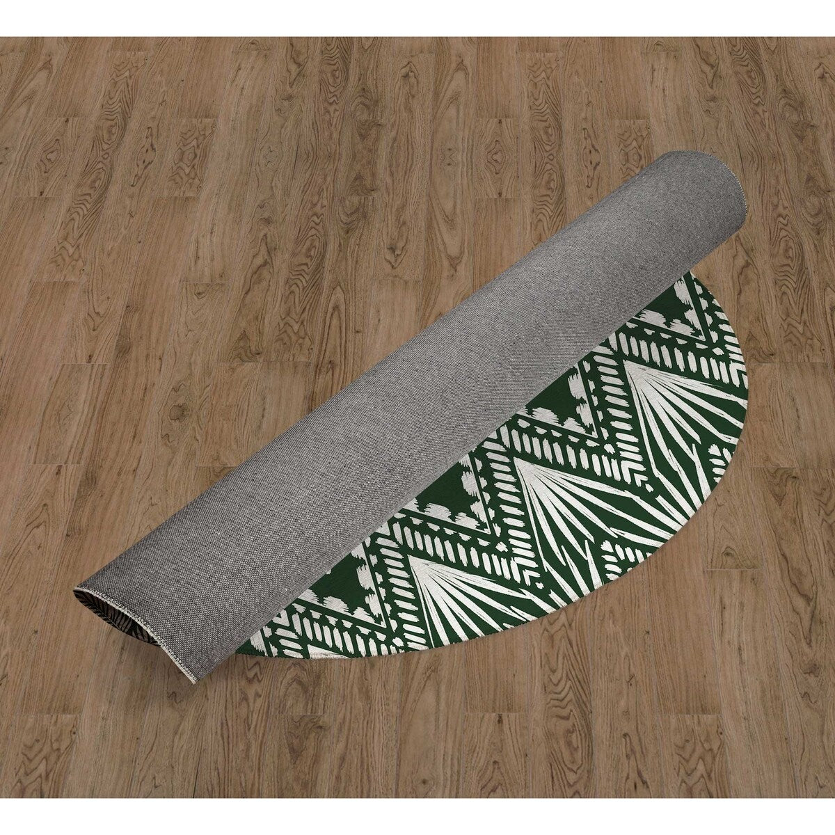 PALM CHEVRON GREEN Laundry Mat By Kavka Designs