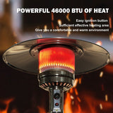 PAMAPIC 48000 BTU Outdoor Propane Patio Heater w/Cover