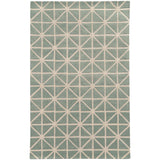 Style Haven Hand-crafted Wool Triangle Grid-work Rug