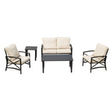 PATIO FESTIVAL 4-Person Outdoor Conversation Set with Cushions