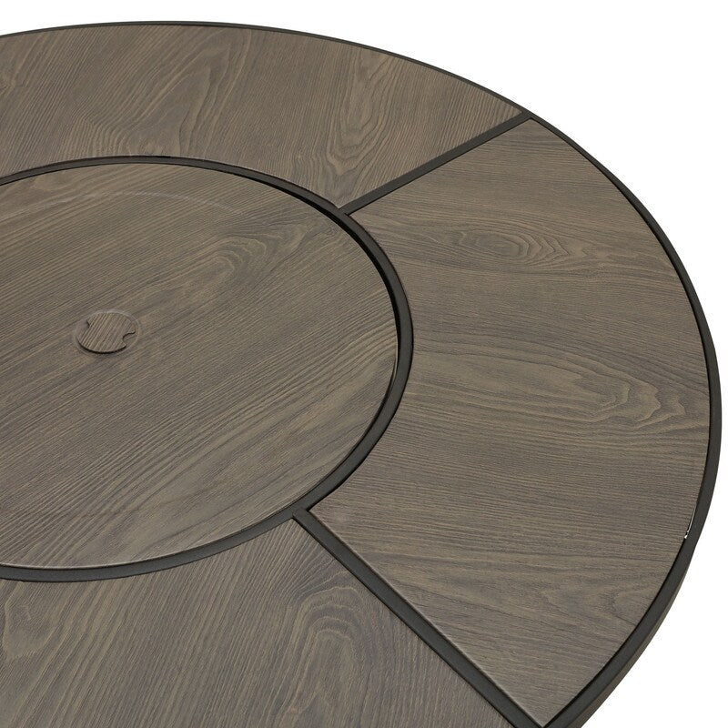 PATIO FESTIVAL 50000 BTU Propane Fire Pit Table with Lava Stone