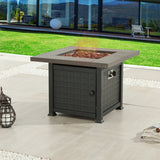 PATIO FESTIVAL 50000 BTU Propane Fire Pit Table with Lava Stone