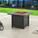 PATIO FESTIVAL 50000 BTU Propane Fire Pit Table with Lava Stone