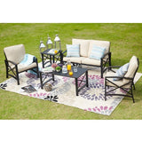 PATIO FESTIVAL 4-Person Outdoor Conversation Set with Cushions