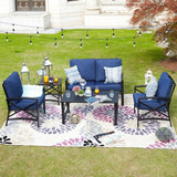 PATIO FESTIVAL 4-Person Outdoor Conversation Set with Cushions