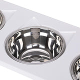 PAWLAND Raised Cat Bowls Elevated Stainless Steel Dog Cat Bowls with Stand Pet Feeder Food Water Bowls for Cats and Small Dogs