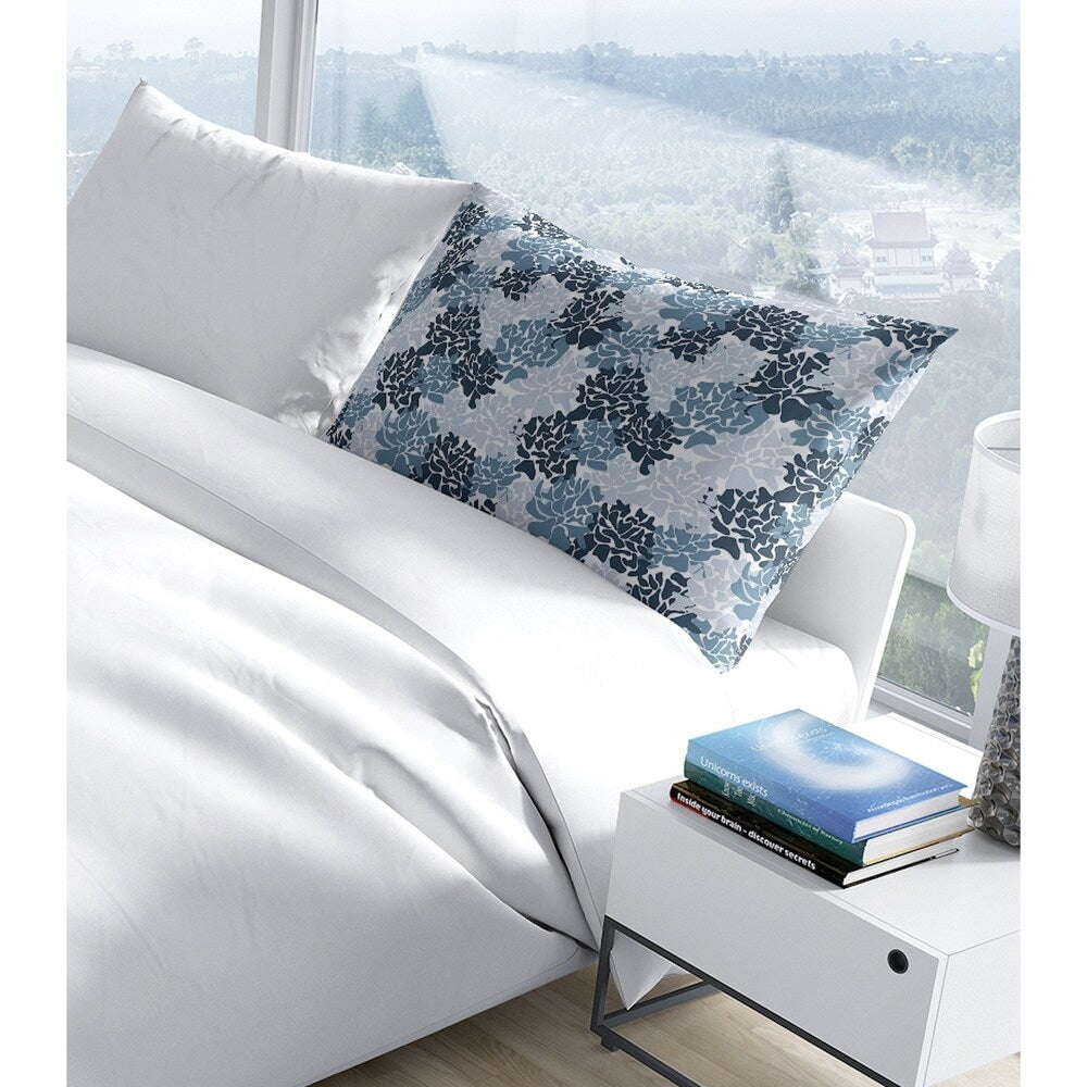 PEONIES BLUE Pillow Case By Kavka Designs - N/A