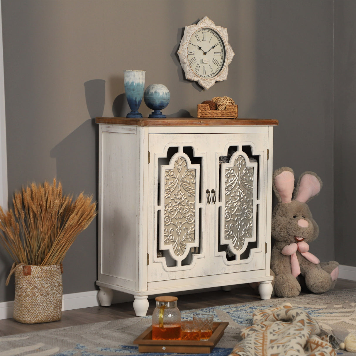 PHI VILLA 2-Door Buffet & Sideboard Accent Storage Cabinet
