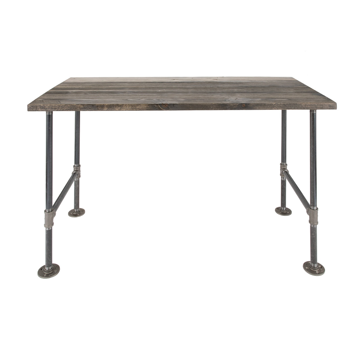 PIPE DECOR Solid Reclaimed Wood Desk with Authentic Industrial Pipe Legs